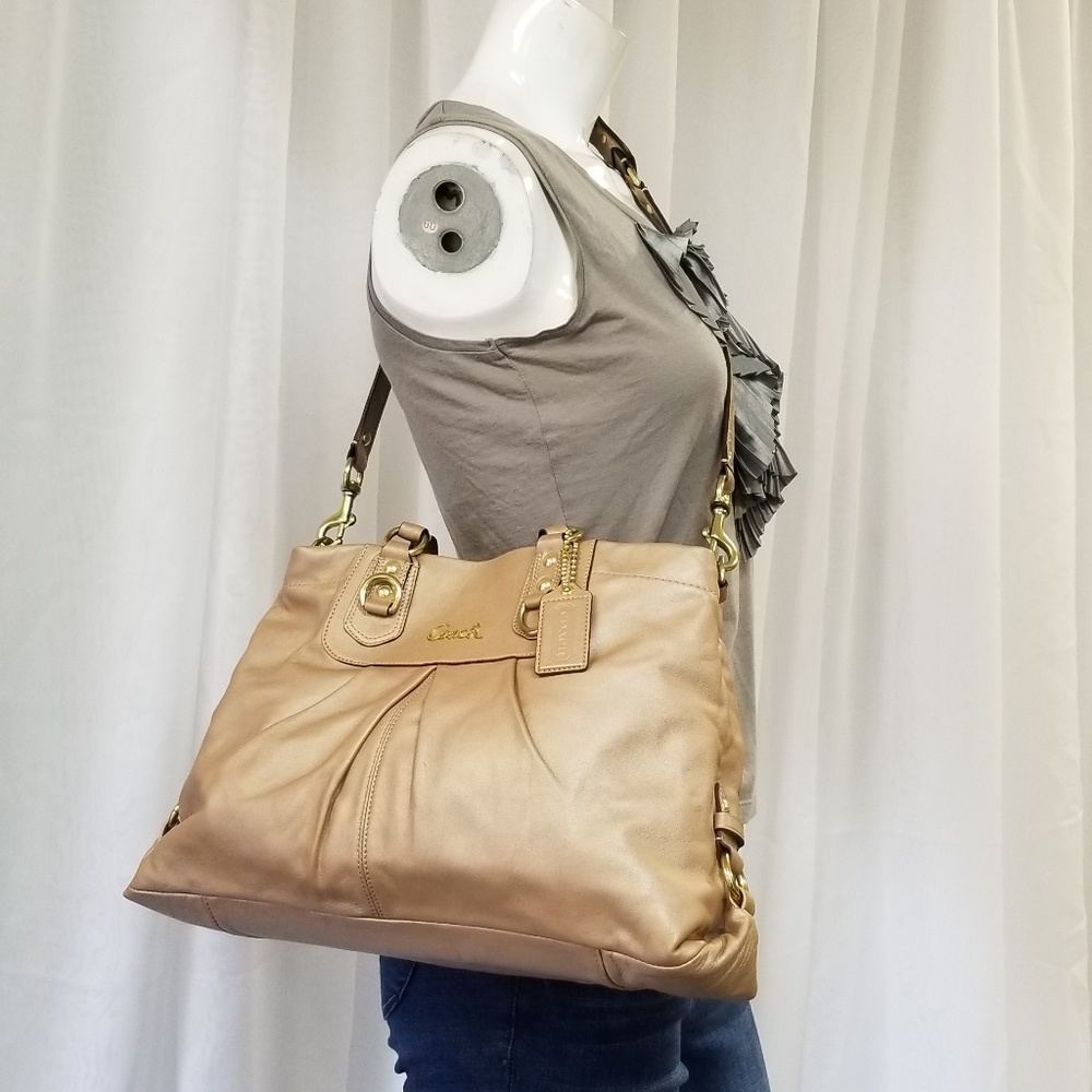 NWOT Coach Ashley Satchel Leather Bag